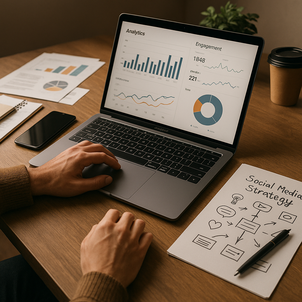 Apple MacBook Pro with M5 Max showing benchmark charts