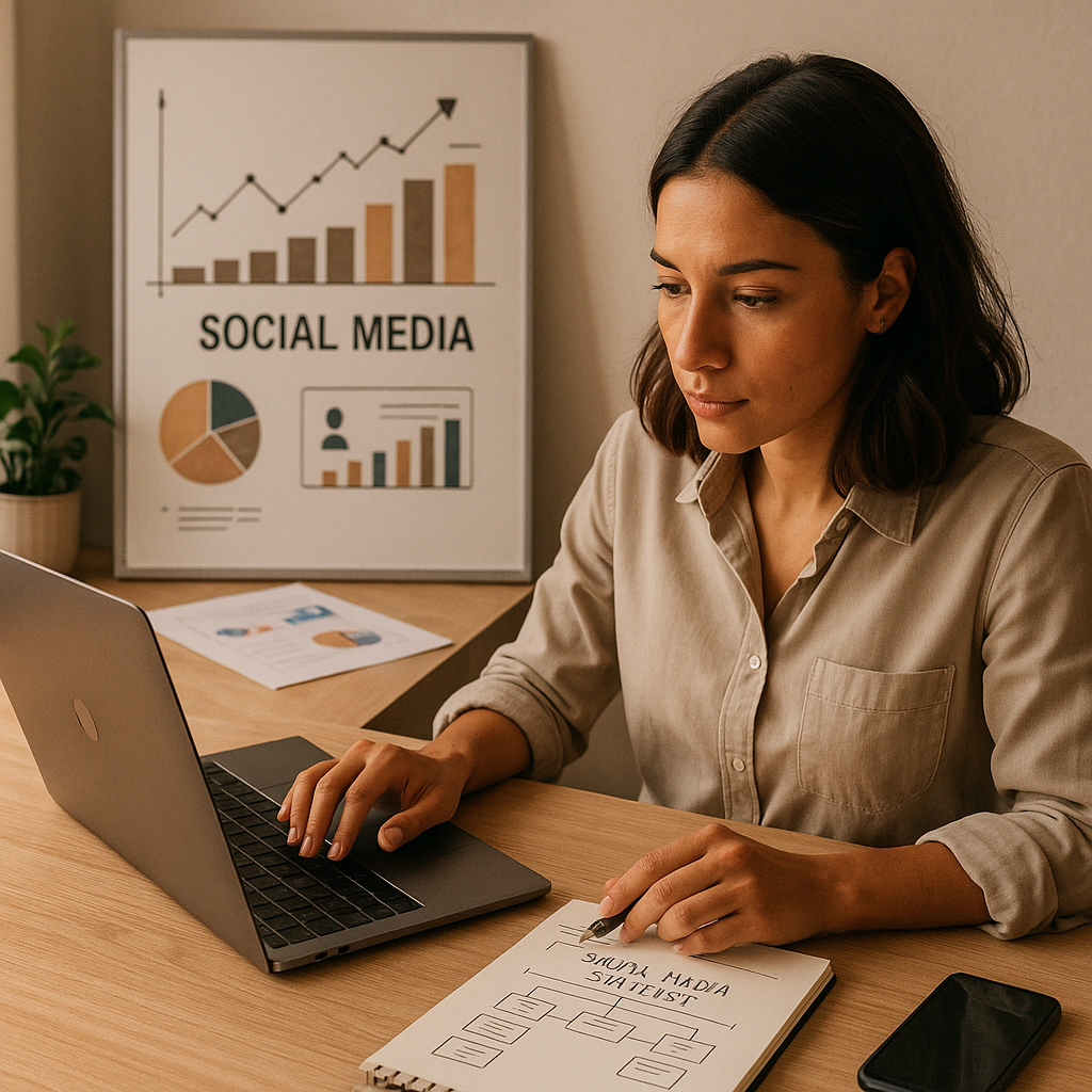 Illustrazione di Canvas AI in Search integrata con contenuti e social