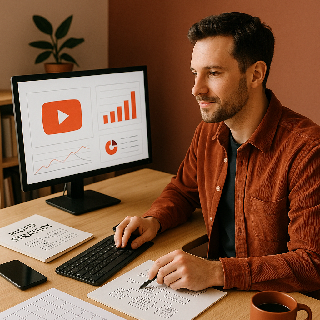 Tableau de bord d’analytics retail connecté aux performances d’une campagne YouTube