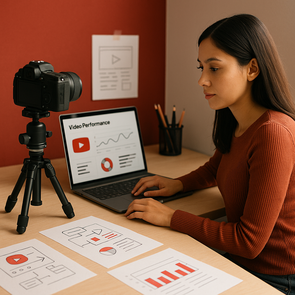 Dashboard di analytics retail collegata alle performance delle campagne YouTube