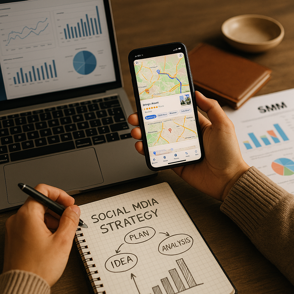 Illustrazione concettuale di Google Maps con Gemini AI che assiste navigazione e risposte