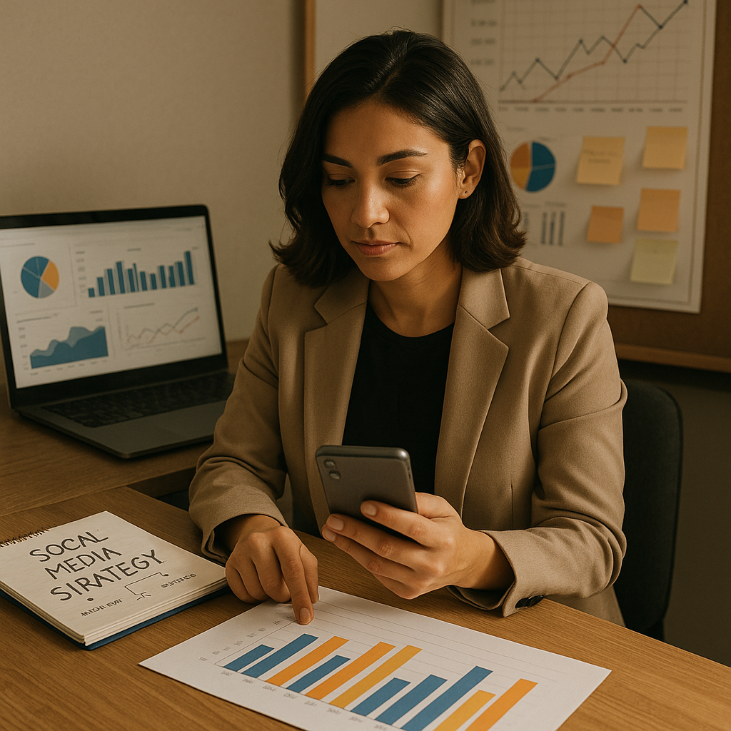 Ilustração de Google Pixel com recursos Gemini integrados a atividades de marketing