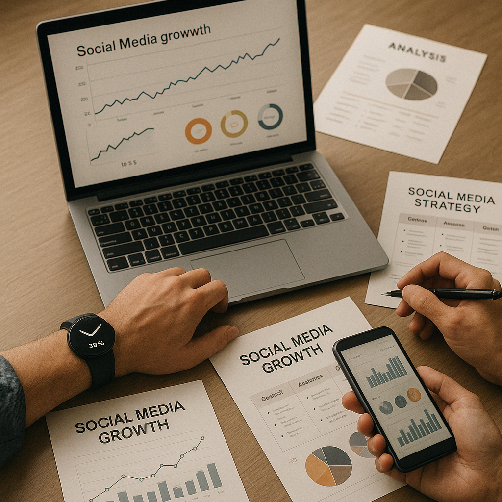 Pixel Watch on a desk with price tag and social icons