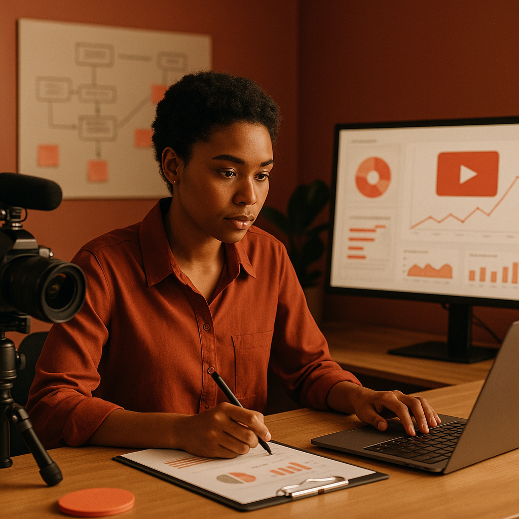 Retail analytics dashboard connected to YouTube campaign performance