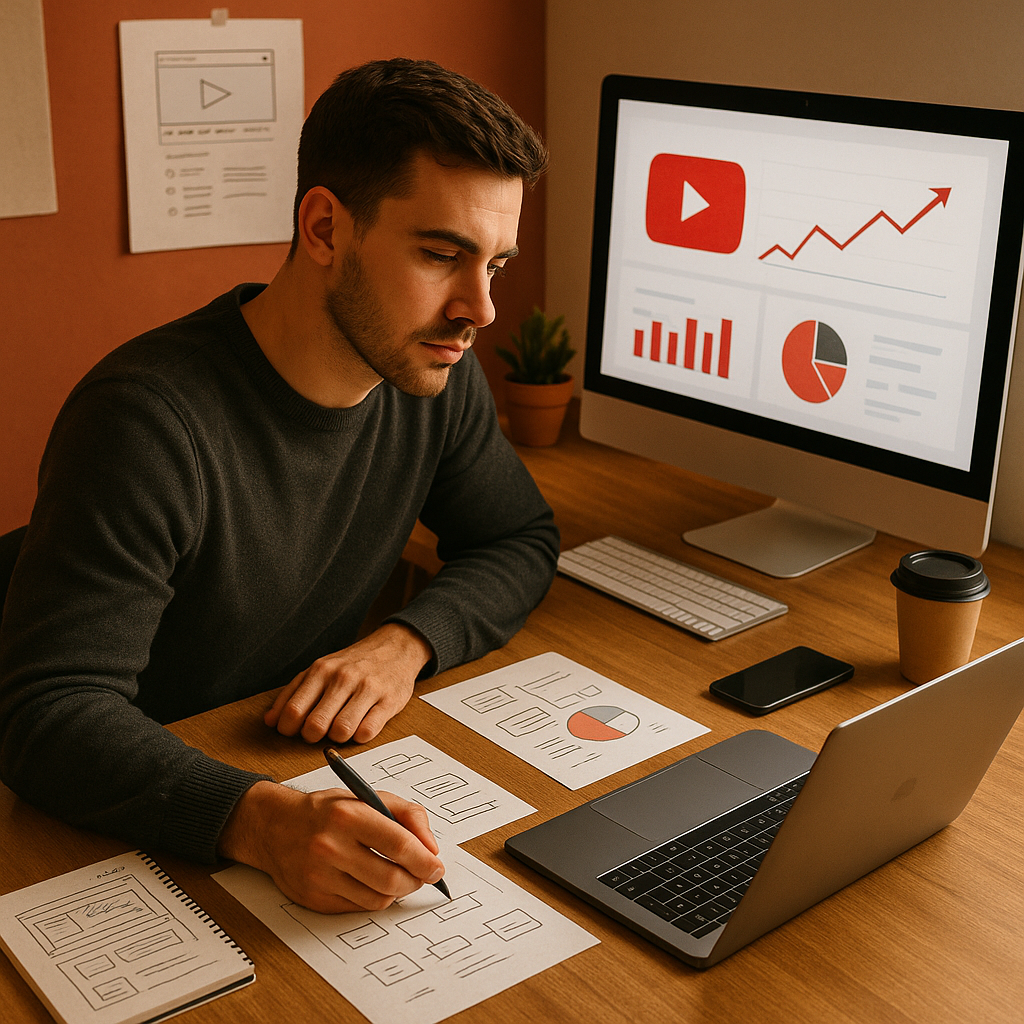 Illustration von Retailer-Insights, die mit YouTube-Werbung und Zielgruppen-Targeting verbunden sind