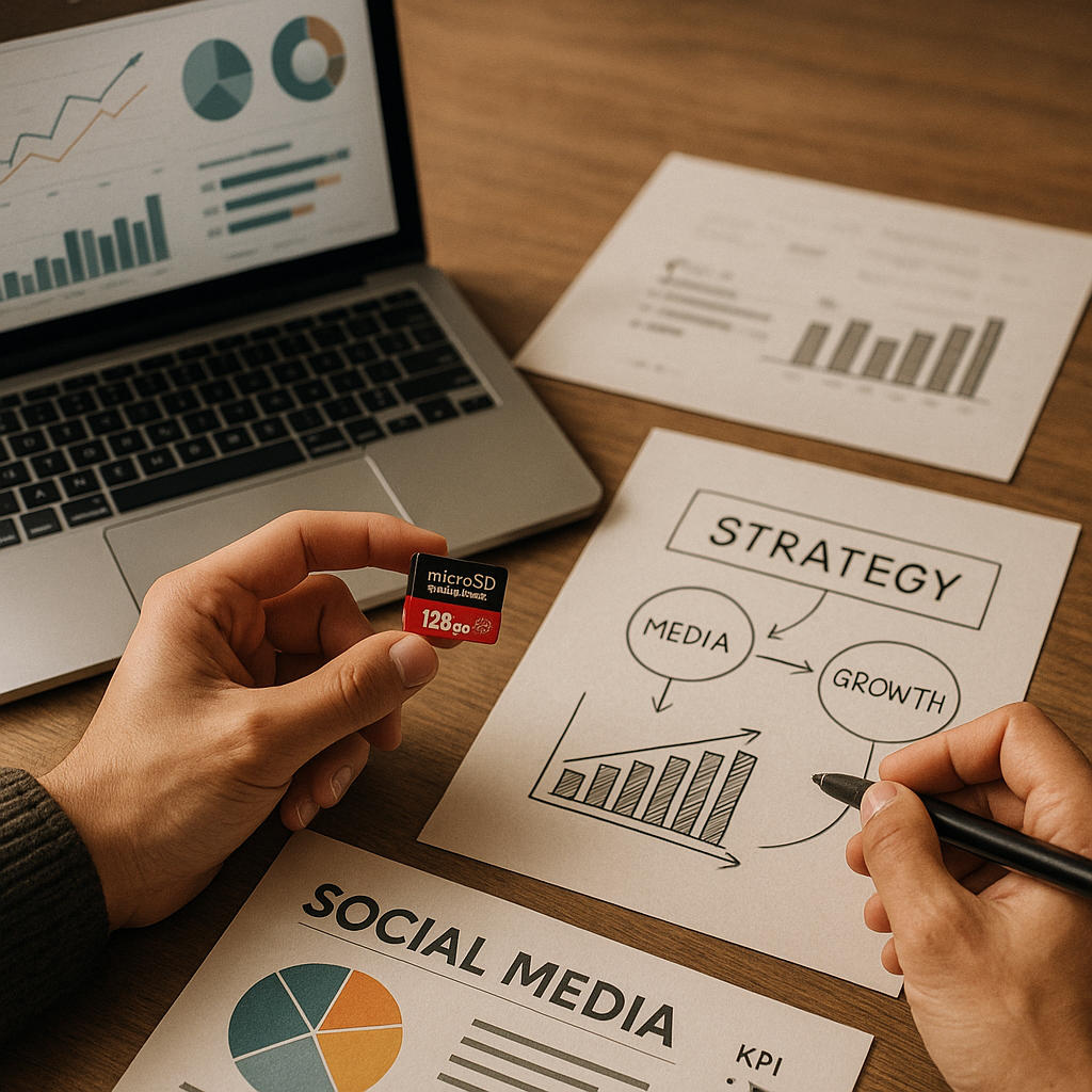 Close-up di schede microSD Express accanto a una Nintendo Switch 2