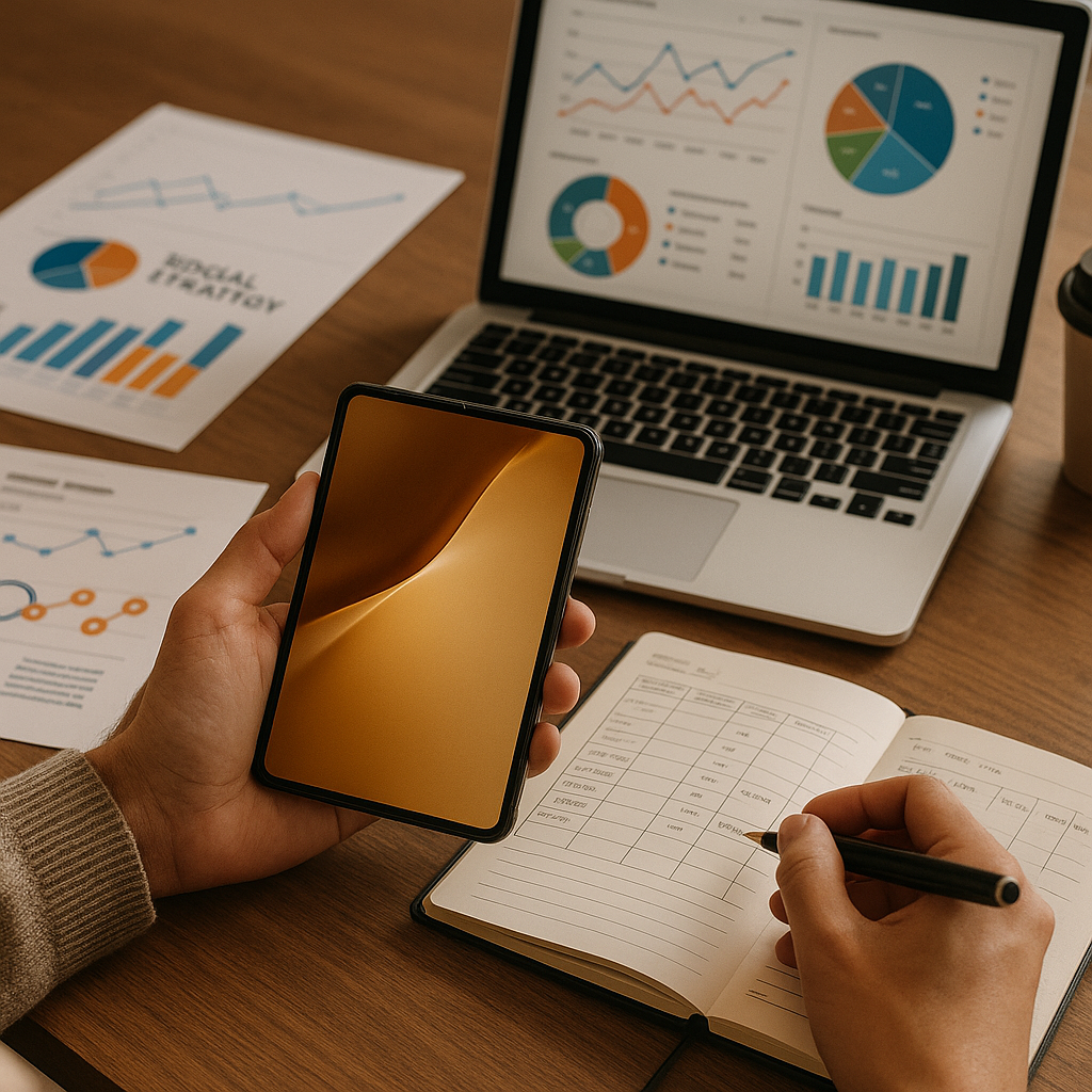 Rappresentazione grafica di Oppo Find N6 Zero con effetto pieghevole quasi privo di crepa