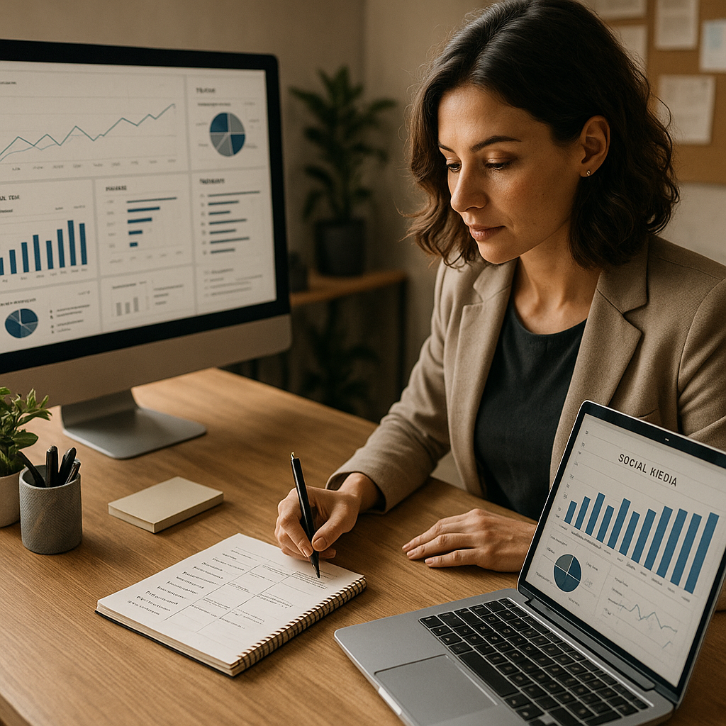 Skærmbillede af Resident Evil Requiem sammen med en digital markedsføringsplan