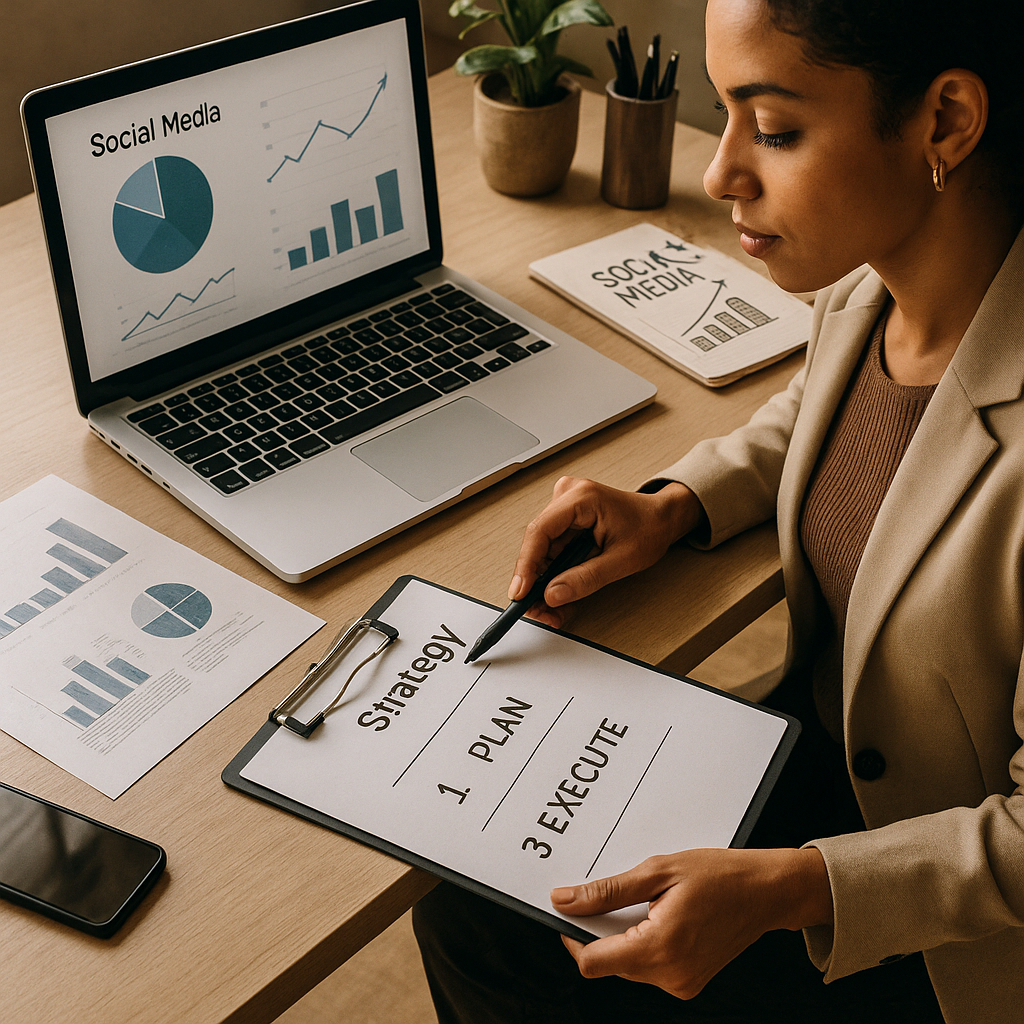 Rivian R2 concept with social media strategy icons