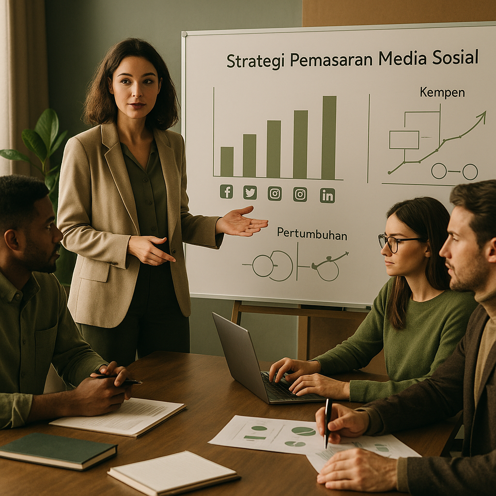 Ilustrasi penandaan kandungan AI bagi media sosial