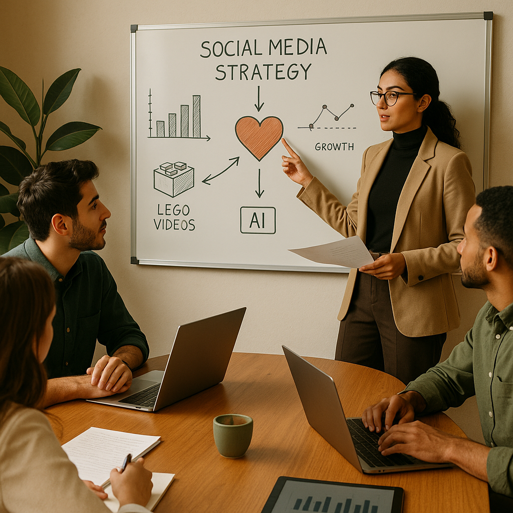 Escenas coloridas de vídeos con estética LEGO generados con IA, inspiradas en creadores iraníes y la viralidad en redes sociales