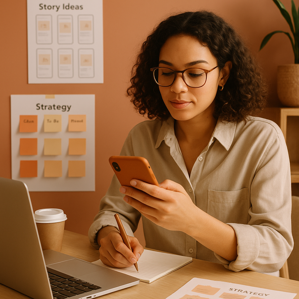 Panel de analíticas de Instagram con métricas de crecimiento y rendimiento para una estrategia de 2026