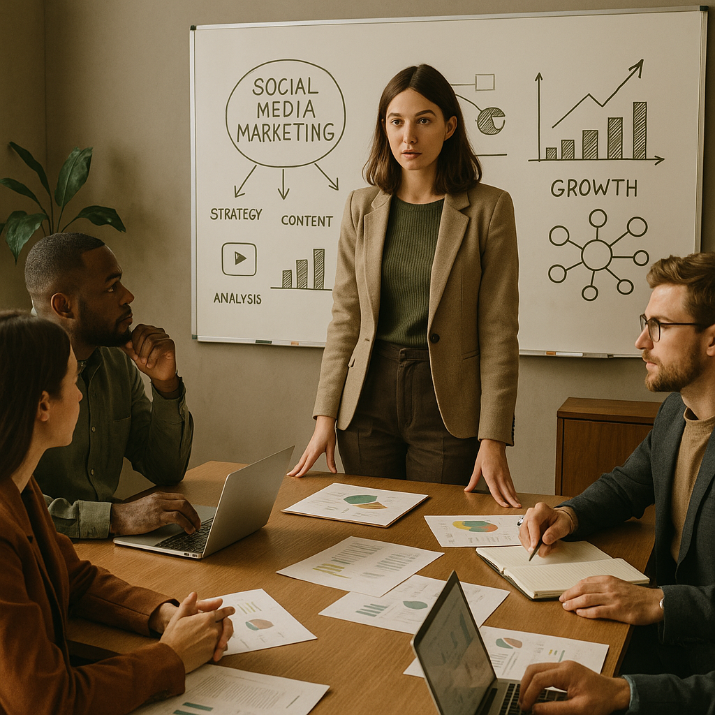 Illustration vernetzter Social Websites und Flipboard