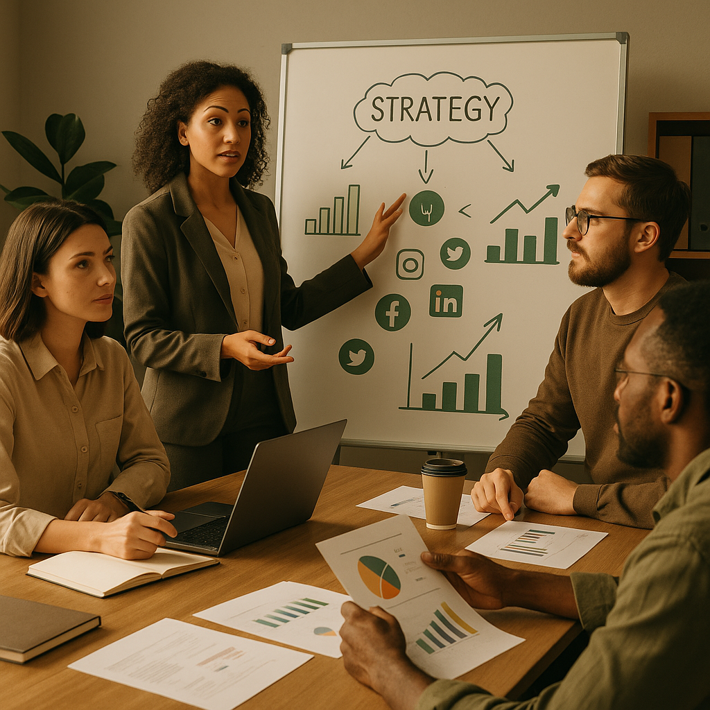 Ilustração de sites sociais conectados e Flipboard