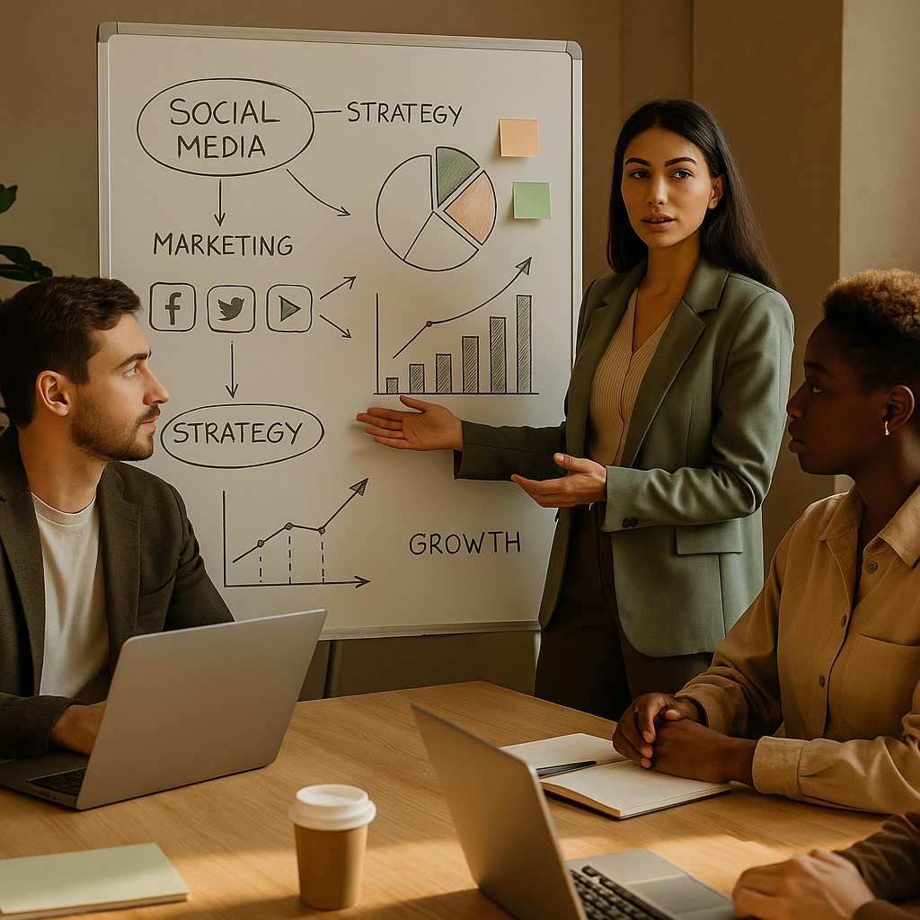 Ilustración de la web social abierta de Flipboard con editores y creadores