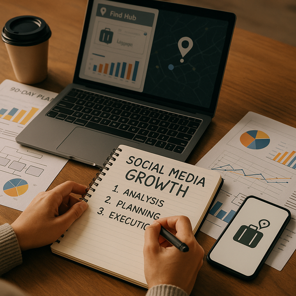 Interfejs Android Find Hub z funkcją śledzenia bagażu