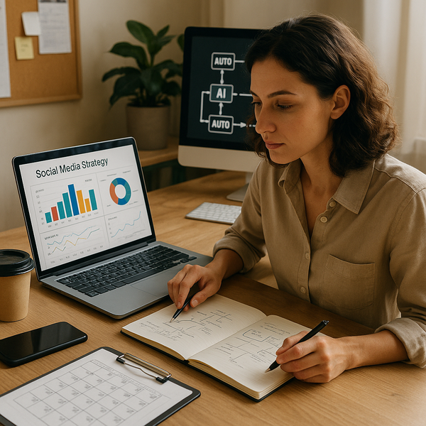 Illustrazione concettuale di automazione Gemini che ottimizza flussi di lavoro digitali