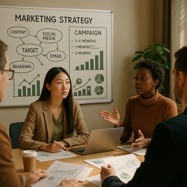 Biểu đồ chiến lược marketing mạng xã hội cho doanh nghiệp trong thời đại AI