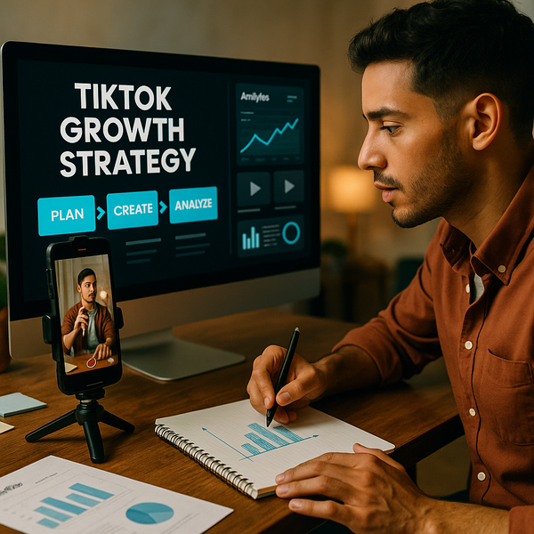 Mạng lưới dữ liệu với biểu tượng TikTok và biểu tượng gián đoạn