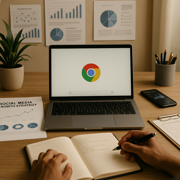 Chrome logo on an Arm-powered Linux device illustrating expanded support