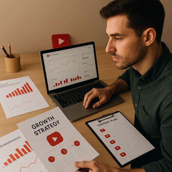 Ilustración de datos de retailers conectados con publicidad y segmentación en YouTube