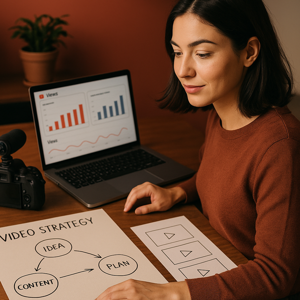 YouTube-Analysen und Commerce-Daten von Retailern nebeneinander auf einem Marketing-Dashboard