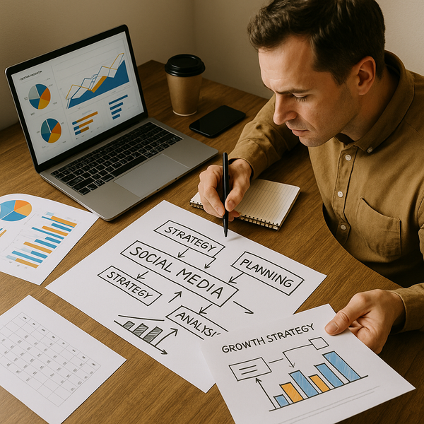 Meeting room with AI-inspired visuals on screens