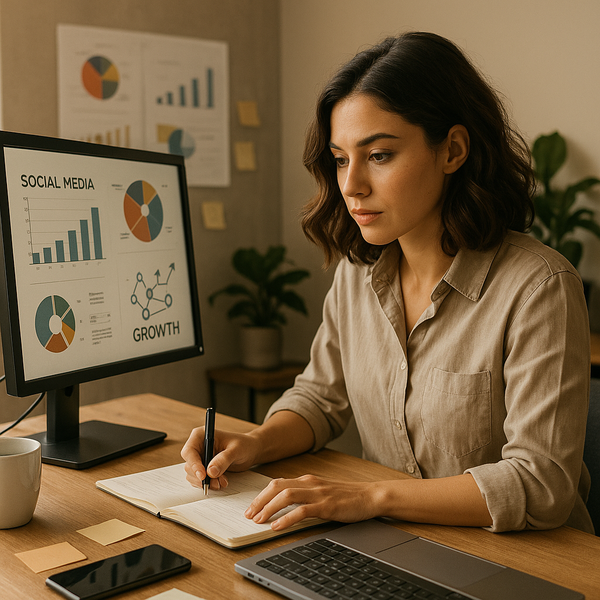 Schermata di notizie sui mercati predittivi e una bilancia che simboleggia rischio e moderazione