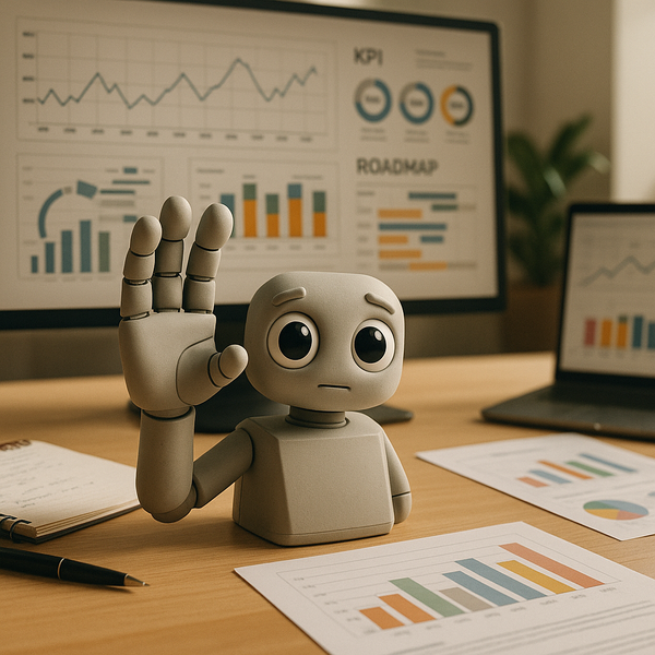 หุ่นยนต์แขน AI ของ Lenovo มีดวงตาสายตา puppy eyes และหน้าจอเดสก์ท็อปประกอบด้วยภาพแสดงหุ่นยนต์และผู้ใช้งาน