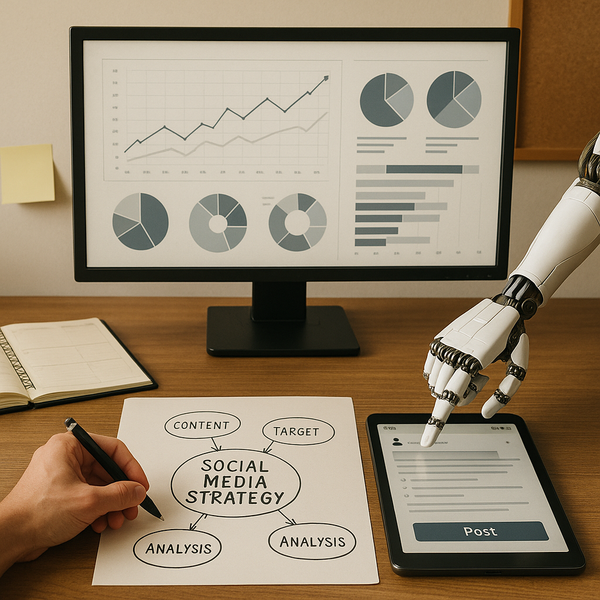 Ilustrace robotické ruky a hodnotě pro desktop AI koncepty Lenova