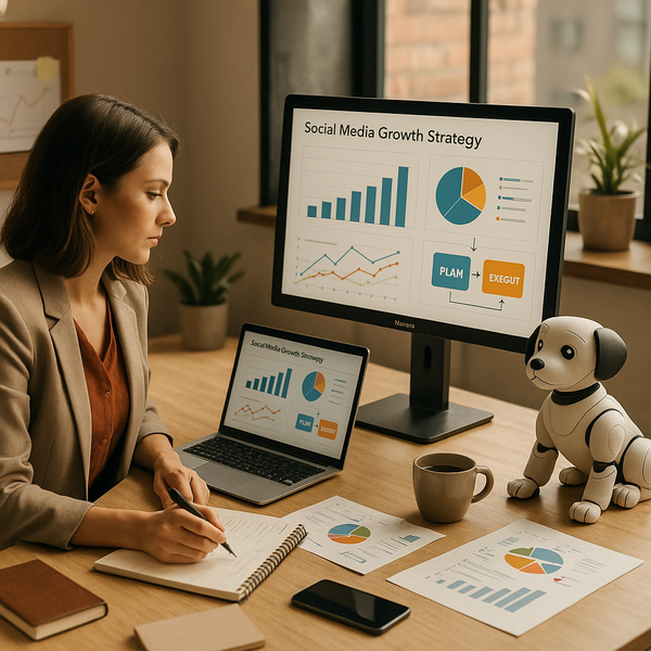 Lenovo-pöytätietokoneen AI-konsepti robottikädelä pennunkaltaisilla silmillä