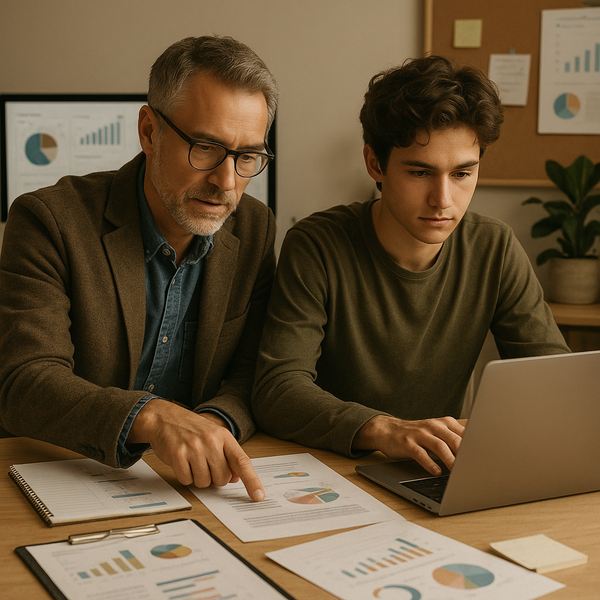 Nyne founders illustrating human context in AI for social media