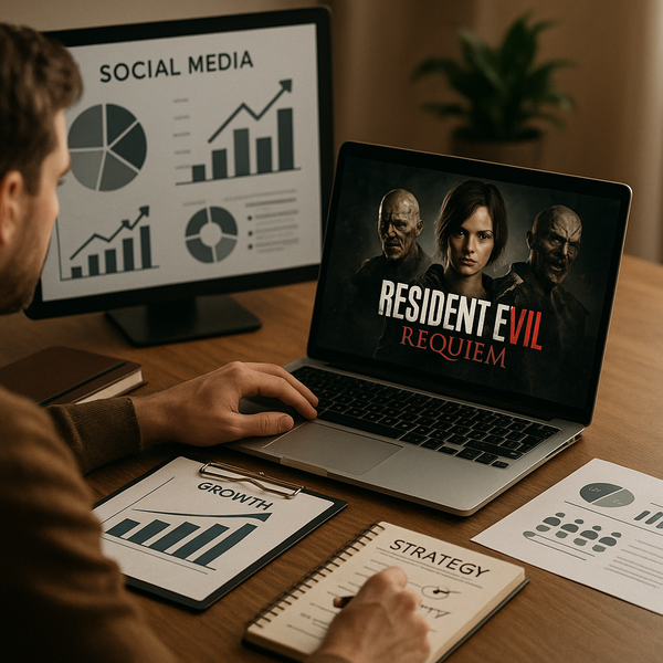 Cena de Resident Evil Requiem com atmosfera sombria e nostálgica