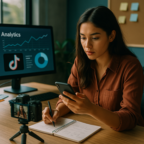Rete di dati con icona TikTok e simboli di outage