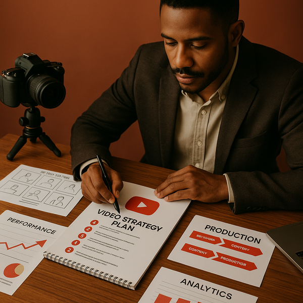 Illustrazione di icone YouTube e AI che rilevano deepfake