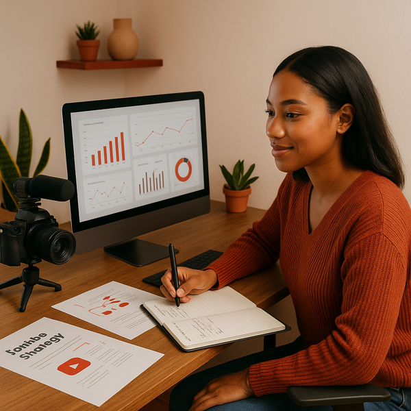Bar chart and mobile screen illustrating YouTube Shorts insights