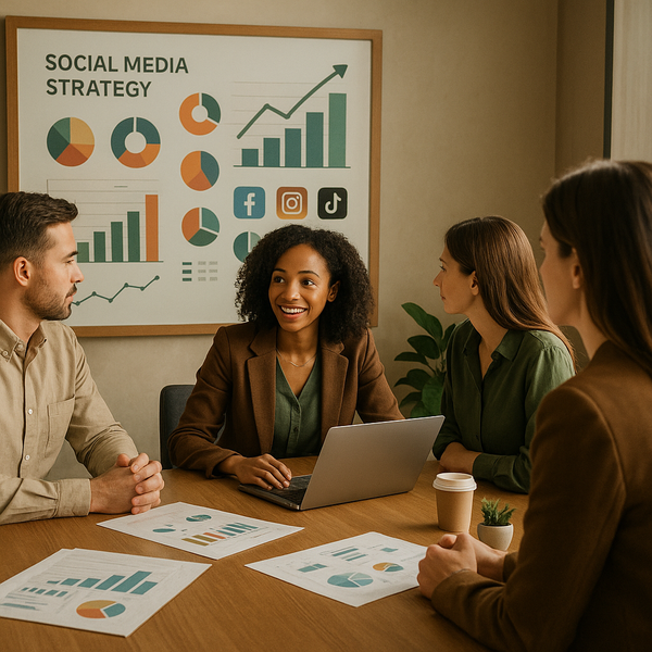 Una dashboard che mostra le analytics e gli insight del monitoraggio social