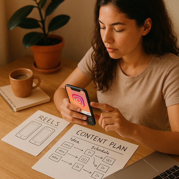 Pessoas interagindo com o Instagram no celular, mostrando tendências