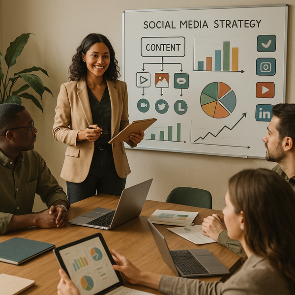 Espaço de trabalho com ferramentas para criadores de conteúdo para planejamento, edição, analytics e publicação em redes sociais