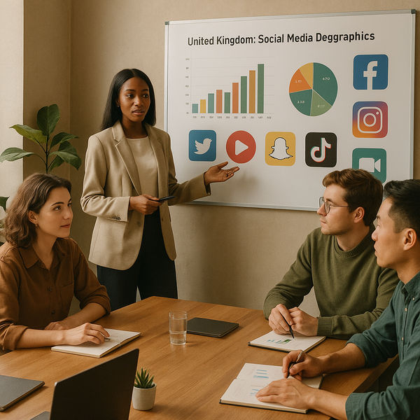 Gráfico mostrando uso de redes sociais no Reino Unido por faixa etária em 2026