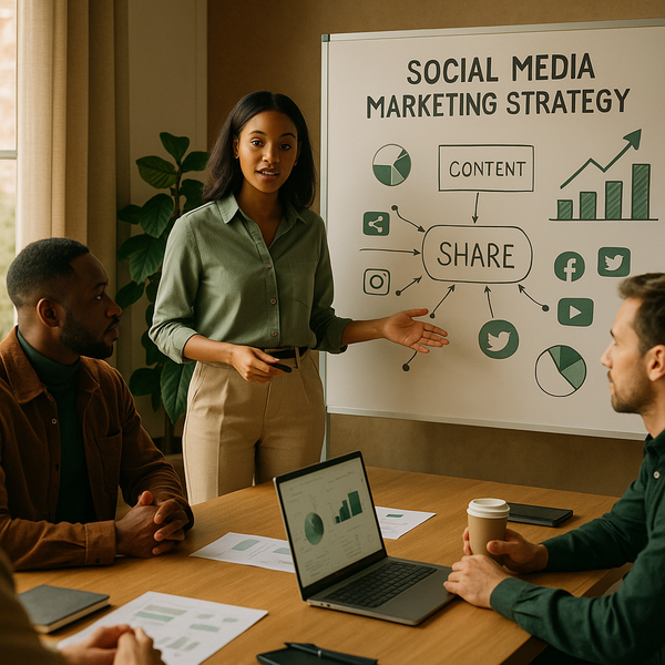 Illustration of interconnected social websites and Flipboard