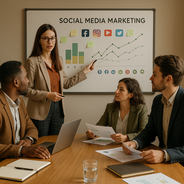 Illustratie van Flipboard’s open sociale web-concept met uitgevers en makers