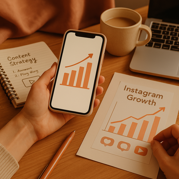 Instagram analytics and growth metrics displayed on a dashboard for a 2026 social media strategy