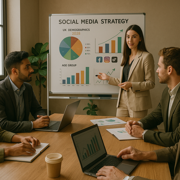 Grafiek met UK social media-gebruik per leeftijd in 2026